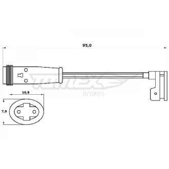 CZUJNIK KLOCK╙W HAM MERCEDES SPRINTER,VIANO,VITO,GL,M,R 95 MM TOMEX 3056