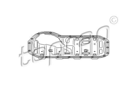 Накладка, маслянный поддон TOPRAN / HANS PRIES 100714