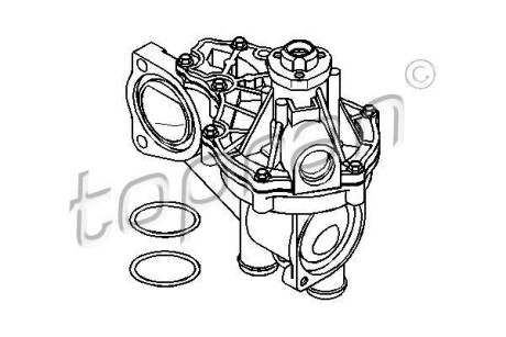 Насос води TOPRAN TOPRAN / HANS PRIES 100715