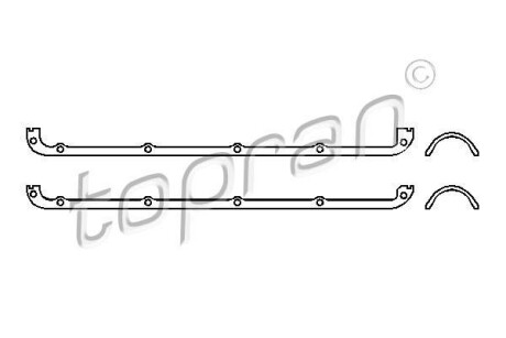 Комплект прокладок, крышка головки цилиндра TOPRAN / HANS PRIES 101 526