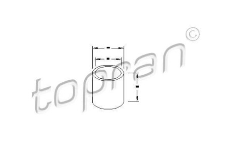Втулка, вал стартера TOPRAN TOPRAN / HANS PRIES 101941