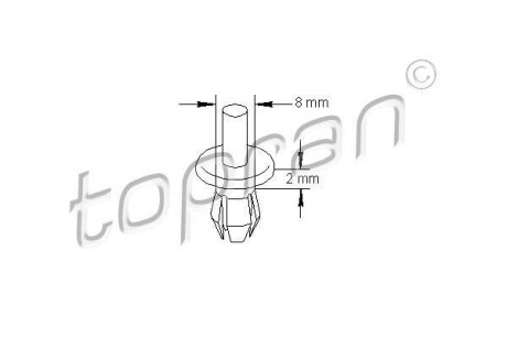 Пружинный зажим TOPRAN TOPRAN / HANS PRIES 102540