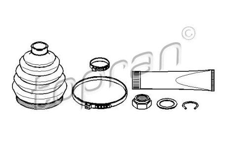 Пильовик привідного валу (набір) TOPRAN TOPRAN / HANS PRIES 102816