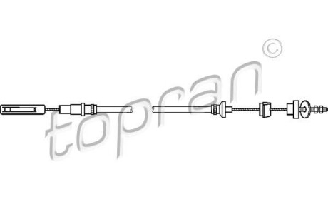 Трос зчеплення TOPRAN TOPRAN / HANS PRIES 102853