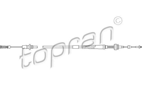 Тросик газу TOPRAN TOPRAN / HANS PRIES 103086