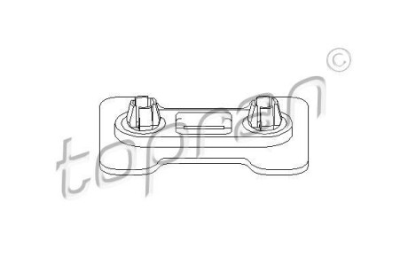 Кронштейн, буфер TOPRAN TOPRAN / HANS PRIES 103090