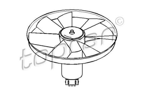 Вентилятор, охлаждение двигателя TOPRAN TOPRAN / HANS PRIES 103137