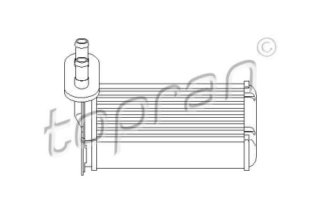 Теплообмінник (опалення салону) TOPRAN / HANS PRIES 103 147