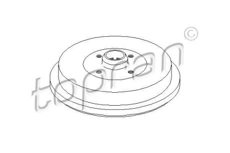Тормозной барабан TOPRAN / HANS PRIES 103513