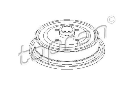 Гальмівний барабан TOPRAN TOPRAN / HANS PRIES 103693