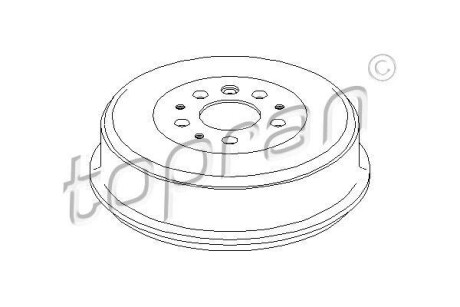 Гальмівний барабан TOPRAN TOPRAN / HANS PRIES 104083