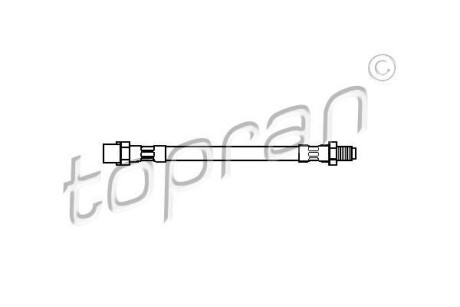Шланг гальмівний TOPRAN TOPRAN / HANS PRIES 104351