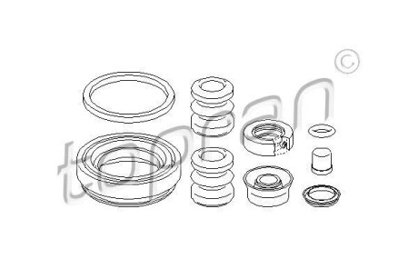 Ремкомплект супорта гальмівного TOPRAN TOPRAN / HANS PRIES 107083