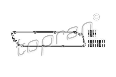 Набір прокладок, кришка головки цилиндра TOPRAN TOPRAN / HANS PRIES 107144