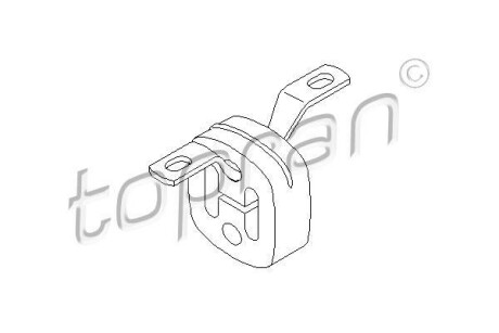 Елемент кріплення випускної системи TOPRAN TOPRAN / HANS PRIES 107224 (фото 1)