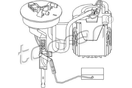 Насос палива TOPRAN TOPRAN / HANS PRIES 107347
