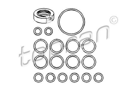Комплект прокладок TOPRAN / HANS PRIES 107356