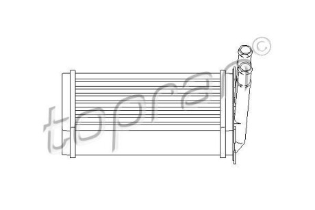 Теплообмінник (опалення салону) TOPRAN / HANS PRIES 107 407