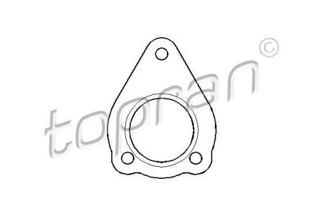 Прокладка вихлопної системи TOPRAN TOPRAN / HANS PRIES 107440
