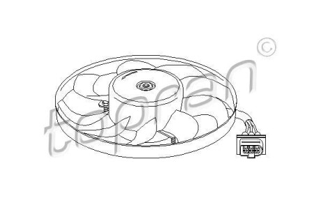 Вентилятор, охлаждение двигателя TOPRAN TOPRAN / HANS PRIES 107706