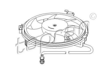 Вентилятор, охлаждение двигателя TOPRAN TOPRAN / HANS PRIES 107722