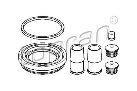 Ремкомплект супорта гальмівного TOPRAN TOPRAN / HANS PRIES 108345