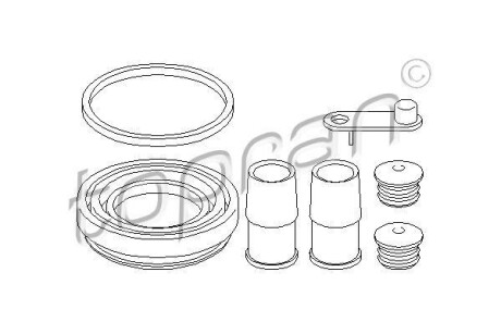 Ремкомплект супорта гальмівного TOPRAN TOPRAN / HANS PRIES 108348