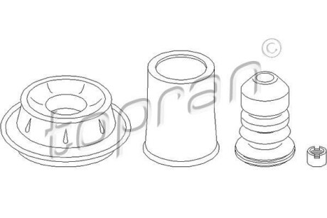 Опора стійка амортизатора TOPRAN TOPRAN / HANS PRIES 108556 (фото 1)