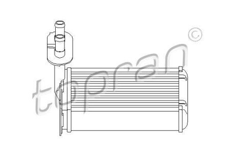 Теплообменник, отопление салона TOPRAN / HANS PRIES 108 613