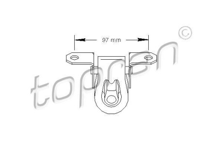 Кріплення глушника TOPRAN / HANS PRIES 108644