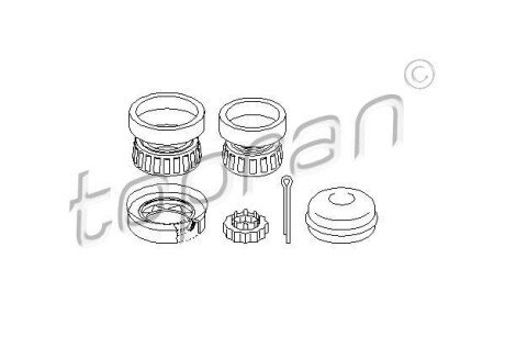 Набір підшипника маточини колеса TOPRAN TOPRAN / HANS PRIES 109702