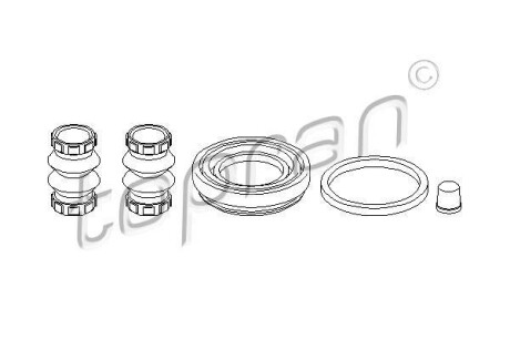 Ремкомплект супорта гальмівного TOPRAN TOPRAN / HANS PRIES 109969