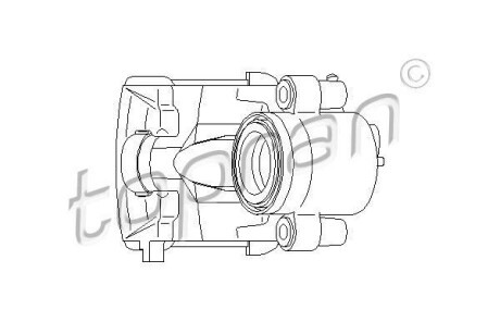 Супорт гальмівний TOPRAN TOPRAN / HANS PRIES 110283