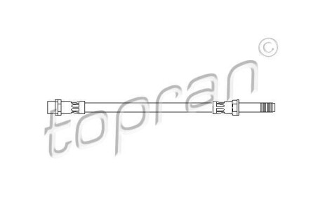 Шланг гальмівний TOPRAN TOPRAN / HANS PRIES 110408