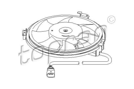 Вентилятор, охлаждение двигателя TOPRAN TOPRAN / HANS PRIES 110830