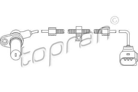 Датчик частоты вращения, управление двигателем TOPRAN TOPRAN / HANS PRIES 110919