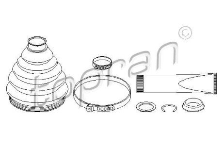 Пильовик привідного валу (набір) TOPRAN TOPRAN / HANS PRIES 110970