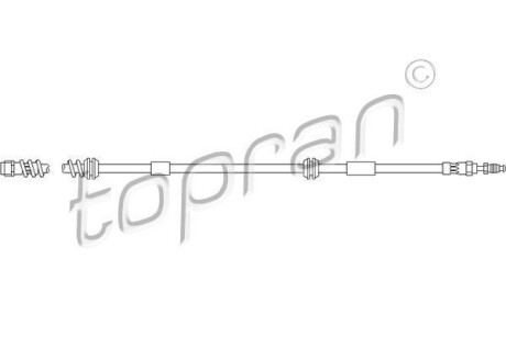 Тормозной шланг TOPRAN / HANS PRIES 111058