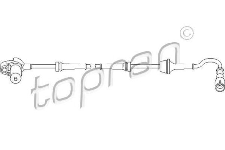 Датчик частоти обертання колеса TOPRAN TOPRAN / HANS PRIES 111078