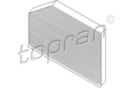 Фільтр повітря (салону) TOPRAN TOPRAN / HANS PRIES 111123
