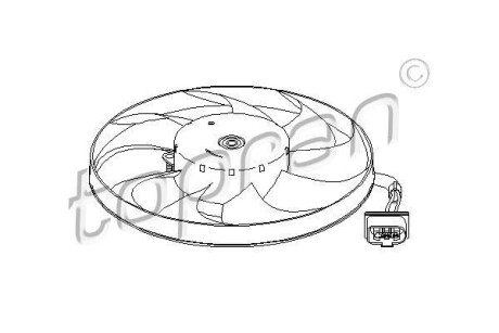 Вентилятор, охлаждение двигателя TOPRAN TOPRAN / HANS PRIES 111351