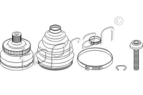 Шрус приводной компл. TOPRAN TOPRAN / HANS PRIES 111727