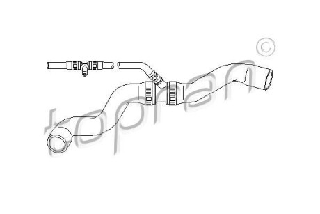 Шланг радиатора TOPRAN / HANS PRIES 111804