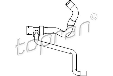 Патрубок системи охолодження TOPRAN TOPRAN / HANS PRIES 111974