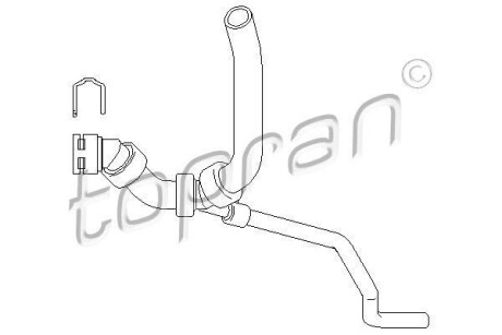 Шланг радіатора TOPRAN TOPRAN / HANS PRIES 111 976