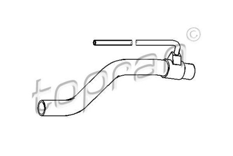 Шланг радиатора TOPRAN / HANS PRIES 111978