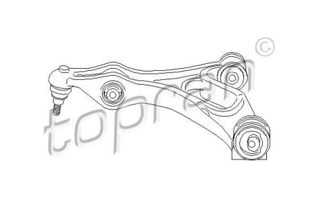 Важіль незалежної підвіски колеса TOPRAN TOPRAN / HANS PRIES 111992
