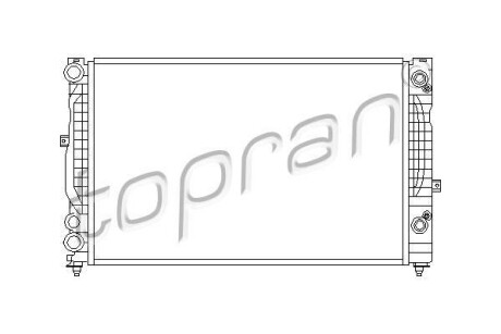 Радіатор, охолодження двигуна TOPRAN TOPRAN / HANS PRIES 112222