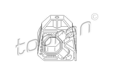 Монтажний елемент радіатора TOPRAN / HANS PRIES 112410