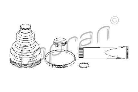 Osіona przegubu wewn. TOPRAN TOPRAN / HANS PRIES 113002 (фото 1)